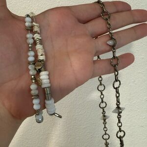 Boho Beaded Necklace and Bracelet Set